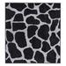 Black/Gray 84 x 84 x 0.5 in Living Room Area Rug - Black/Gray 84 x 84 x 0.5 in Area Rug - Everly Quinn Giraffe Black Grey Area Rug For Living Room, Dining Room, Kitchen, Bedroom, Kids, Made In USA | Wayfair
