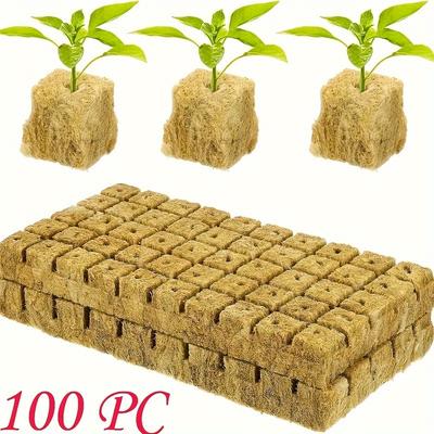 100pcs, No Soil Cultivation Seedling Blocks, Grow ...