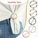 TEMU 5pcs Silk Scarf Ring Clip T-shirt Tie Clips For Women Fashion Metal Round Circle Clip Buckle Clothing Ring Wrap Holder