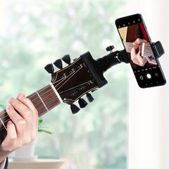 For Musical Instrument Playing Mobile Phone Bracket, Suitable For Universal Live Support Bracket Portable Multi-functional Support Clip Ukulele Guitar Live Clip