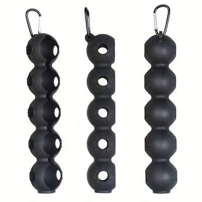 1pcs 5 Balls Durable Silicone Golf Ball Holder With Secure Buckle - Protects And Organizes Your Golf Balls