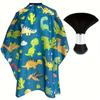 Professional Salon Hair Cutting Cape - Adjustable Closure, Cartoon Dinosaur Pattern - Perfect For Haircuts And Styling