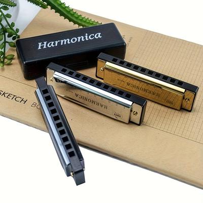 10 Hole Harmonica Mouth Organ Puzzle Musical Instr...