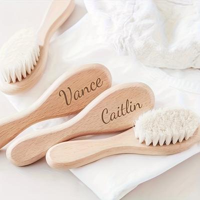 Personalized Baby Hair Brush Shower Gift | Customized Engraved Baby Brush | Newborn Keepsake | Gifts For New Mom | Baby Boy Girl Gift, Christmas Halloween Thanksgiving Gift