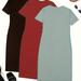 Simple T-shirt Dress 3 Pack, Casual Crew Neck Short Sleeve Dress, Women's Clothing