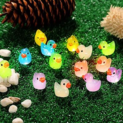 30/60/100pcs Mini Luminous Resin Ducks, Little Duc...