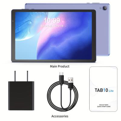 10 Inch Android 12 Tablet, 4gb Ddr (2gb+2gbexpansion), 32gb Rom, 6000mah, Quad Core Processor, 10 Inch Tablet, Android Tablet High-definition Ips Screen, Camera, Wi Fi, , Pc, Pad Tablet