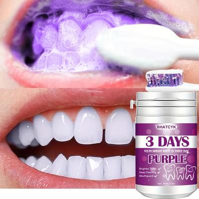 1pc Purple Teeth Cleaning Powder, Teeth Polishing Tooth Deep Cleaningpowder,tooth Cleaning Powder For Daily Life