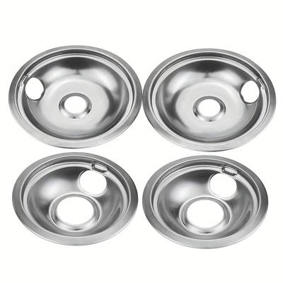 4pcs Drip Pan Electric Stove Burner Covers For W10...
