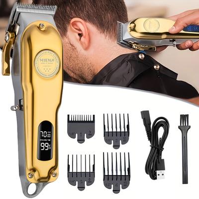 Men Hair Clipper, Haircut Set & 0 Space T Cutter Combo, Cordless Hair Clip Set For Hair Cutting, With Led Display Christmas Gifts