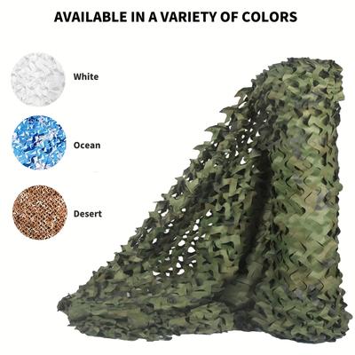 Premium Camouflage Netting: Durable Bulk Roll For Camping, Sunshade, Party Decorations, And Concealment - Versatile Woodland Camo Net For Outdoor Sports Enthusiasts, Party Decorations Halloween Props