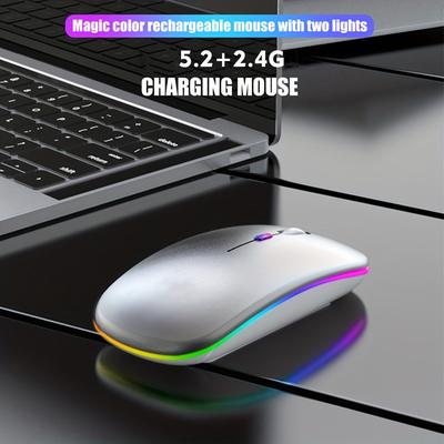 Dual Mode Wireless 5.1+2.4g wireless Gaming Mouse, Usb Rechargeable Mouse, Silent Backlight, Ergonomic, For Laptop And For