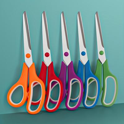 1pc Home Office Colorful Tailor Scissors, Stainless Steel Office Scissors, Multifunctional Use