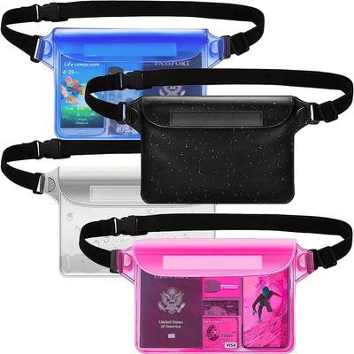 Stay Dry And Protected: Waterproof Waist Pouch Wit...