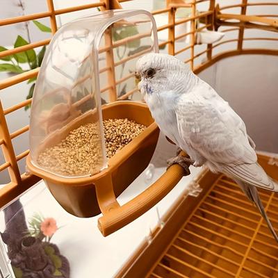 Bird Cage Feeder Parrot Water Hanging Bowl Feeder ...