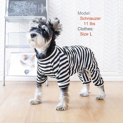 TEMU Cozy Striped Pajamas For Small Dogs And Cats - Fabric For