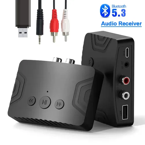 Bluetooth 5 3 Adapter Wireless Audio Receiver u Disk RCA 3 5mm Aux Jack Stereo Musik Receiver für