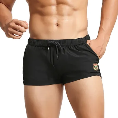 Mens Casual Shorts Tasche Casual Mini Boxer Shorts Mesh Innen Sommer Fitness Sport Gym Jogginghose Image