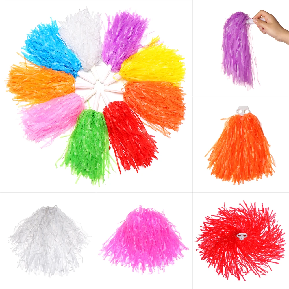 1 Paar Spiel Cheerleader Pompons praktische Cheerleading Jubel Blumen ball für Tanzsport Match Decorator Club Sport zubehör Image