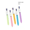 Penna a multicolore da 5 pezzi Penna a multicolore a 4 colori in 1 Penna a multicolore retrattile