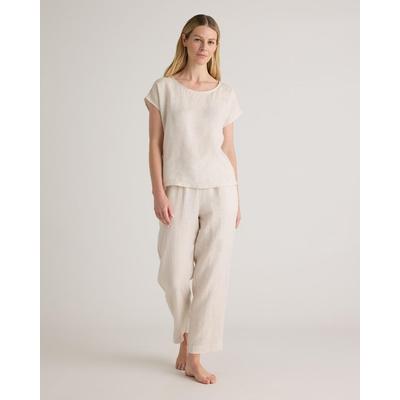 100% European Linen Pajama Set - Natural - Quince Nightwear