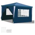 Pavillon Garten mit 3 abnehmbaren Seitenteilen tragbares wasserdichtes Zelt Partyzelt mit