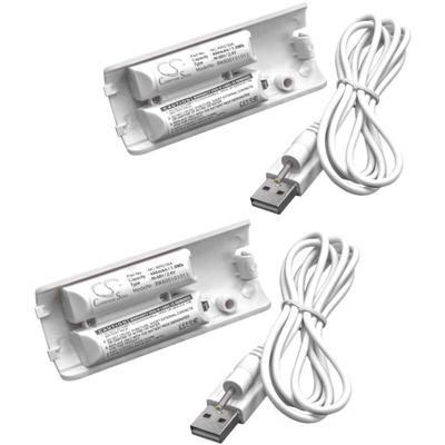 2x Akku Ersatz für Nintendo NC-WR01BA für Gamepad Controller (400 mAh, 2,4 v, NiMH) - Vhbw Image