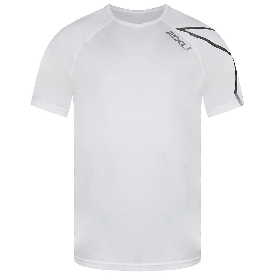 2xu BSR Active Herren White/Silber T-Shirt Image