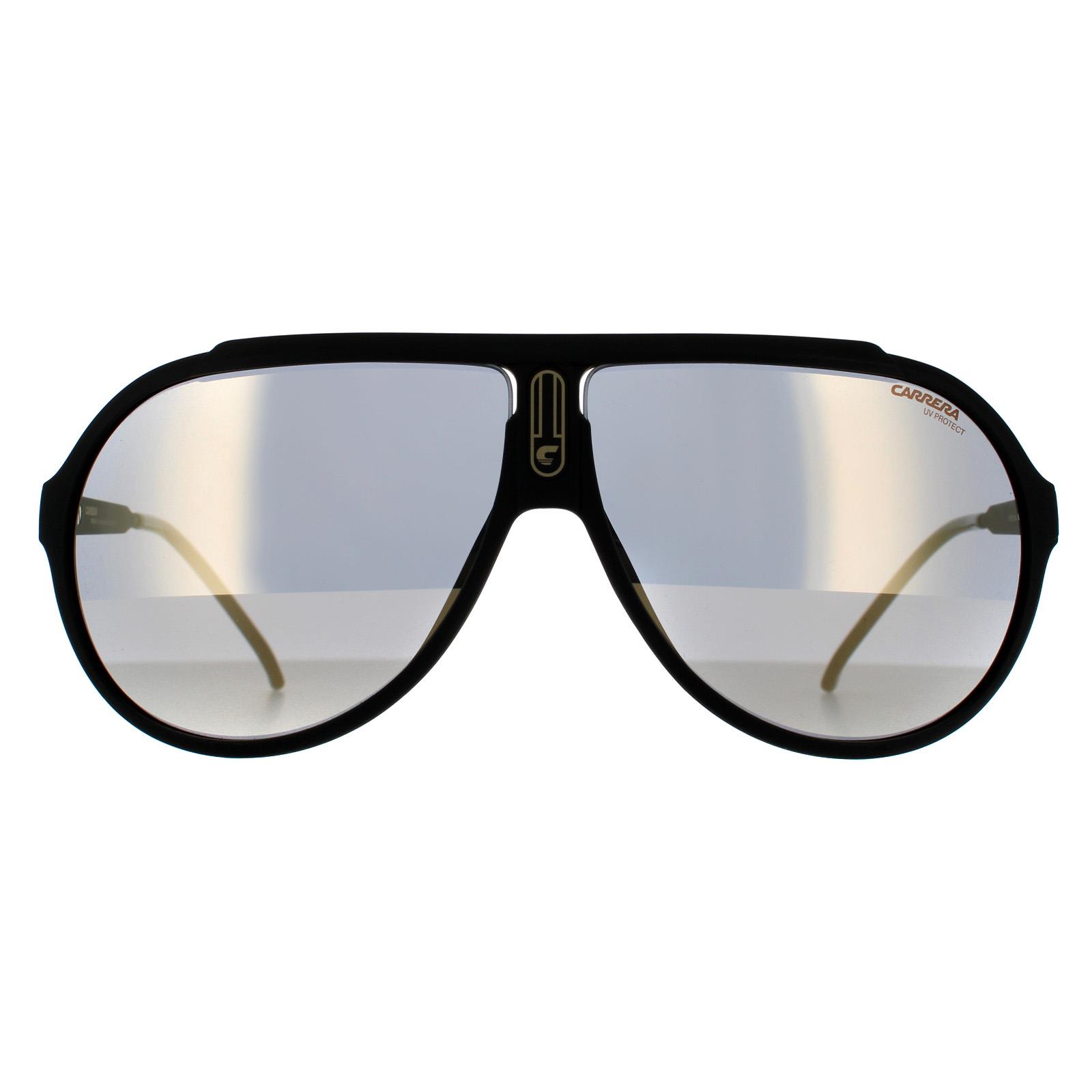 Carrera Aviator Unisex Matte Schwarz Grau Braun Herrror Image