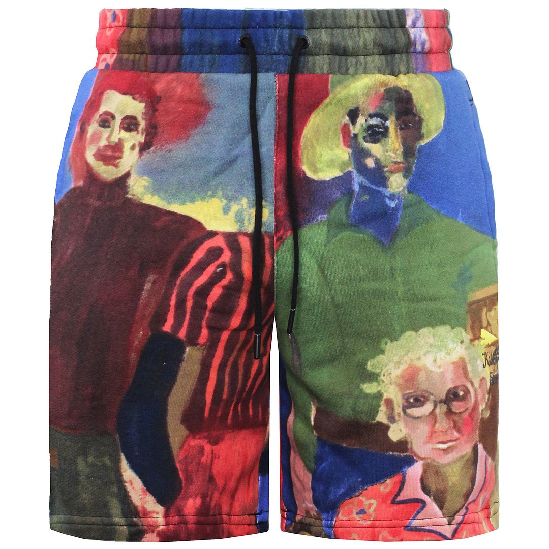 Puma x Kidsuper Studios Stretch Taille mehrfarbige gedruckte Männer Shorts 531144 02 Image