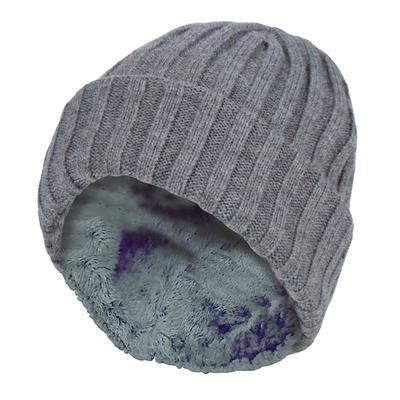 Wärmehalter - Jungen jeden Tag lässig tragen gerippte Turnover Wintermütze für Kinder - Pebble Melange Image