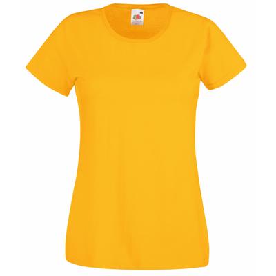 Fruit Of The Loom - T-Shirts mit kurzen Ärmeln - Damen (Gelb) Image