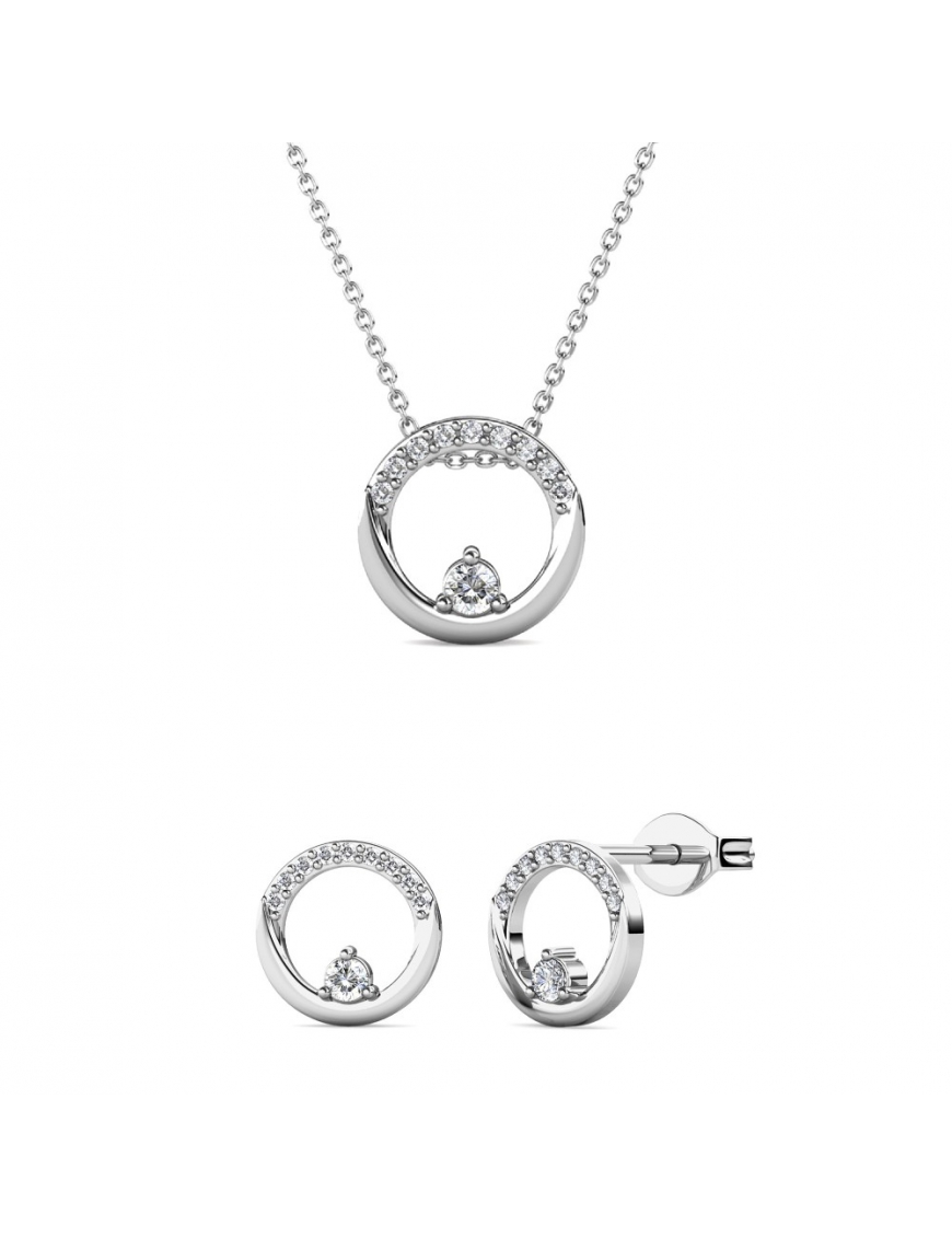 Clarine Set - Silber und Kristall Image