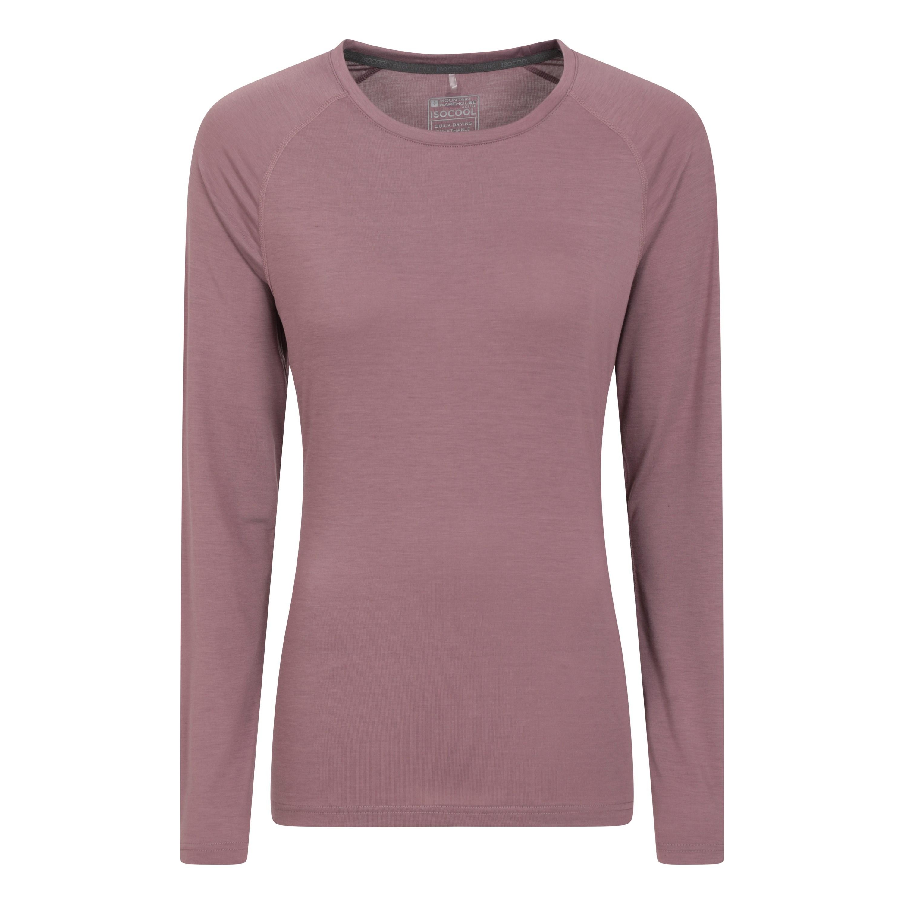 Mountain Warehouse Womens/Ladies Quick Dry Langarm-Top (Violett) Image