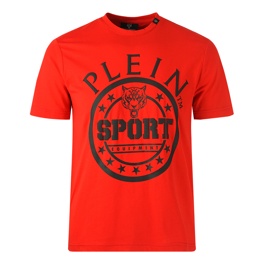 Plein Sport Kreis Logo Rotes T-Shirt Image