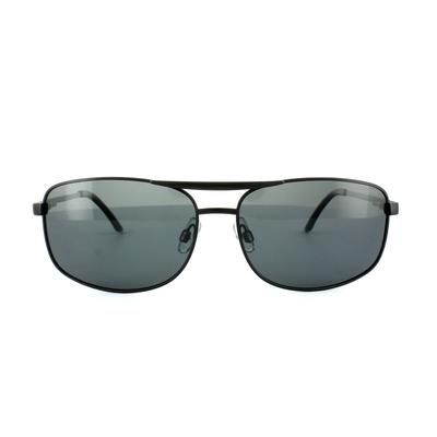 Polaroid Aviator Mens Schwarz Grau Polarisierte Sonnenbrille