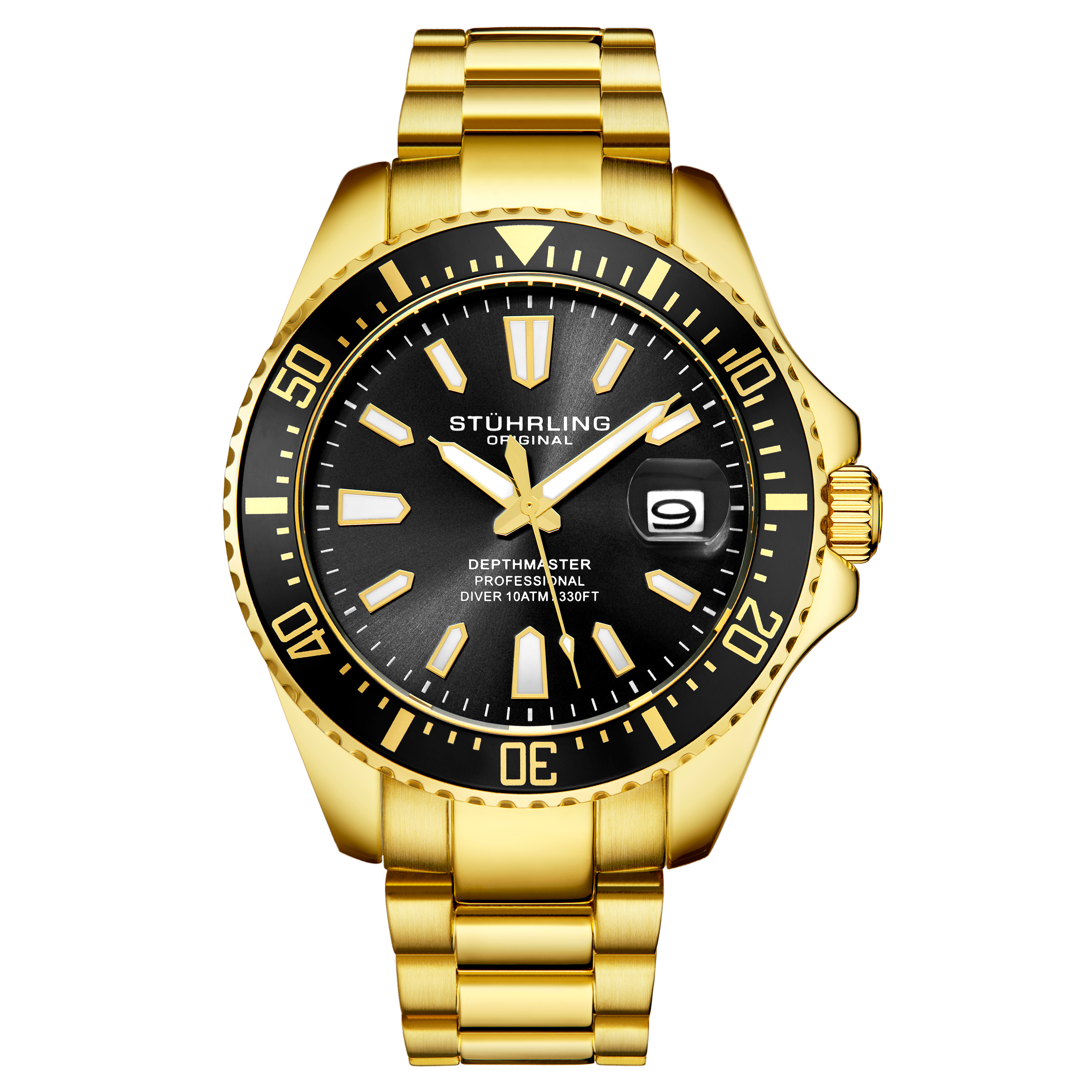 Gold und Schwarz Depthmaster Quartz 42mm Image