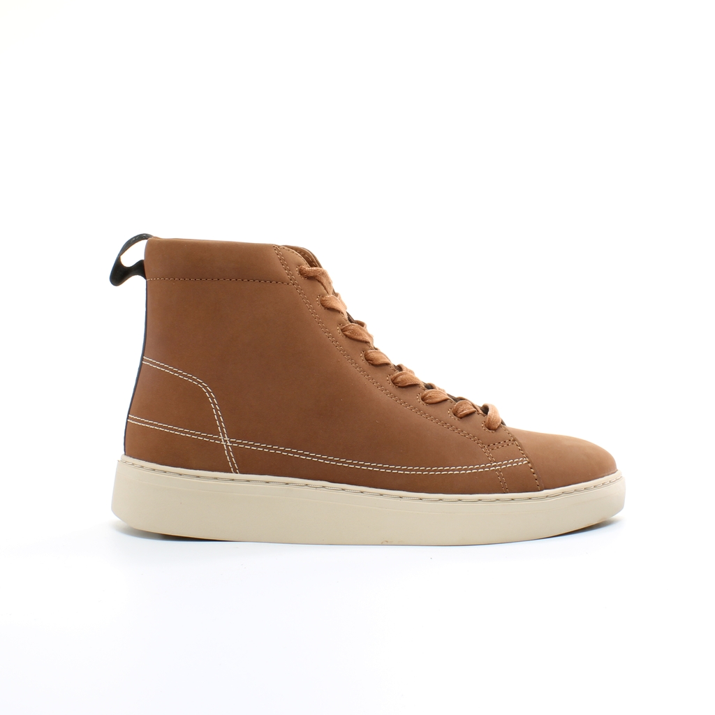 Lyle & Scott Shankly Mid Brown Leather Lace Up Sneakers für Männer FW1212 Z871