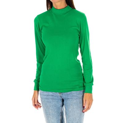 Langärmeliges T-Shirt mit halbhohem Kragen 1625-M Damen Image