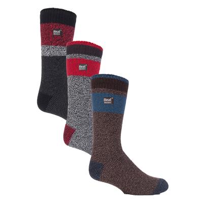 HEAT HOLDERS - 3er Pack Multipack Herren Thermosocken für den Winter - Schwarz / Grau Image