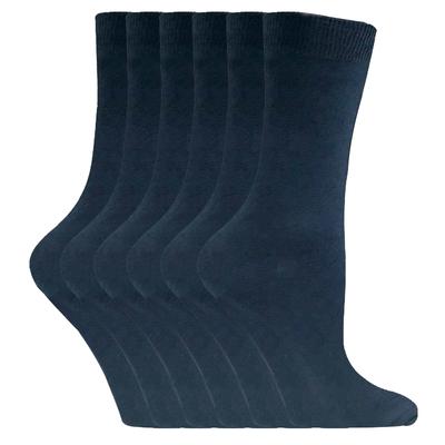 Sock Snob - 6 Paar Damen einfarbige Baumwollsocken Image