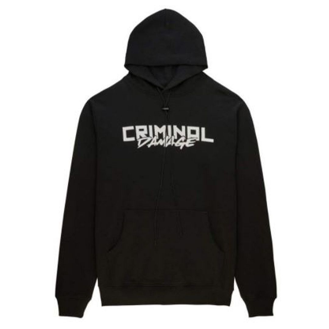 Krimineller Schaden Zitronenmänner Schwarzer Hoodie Image