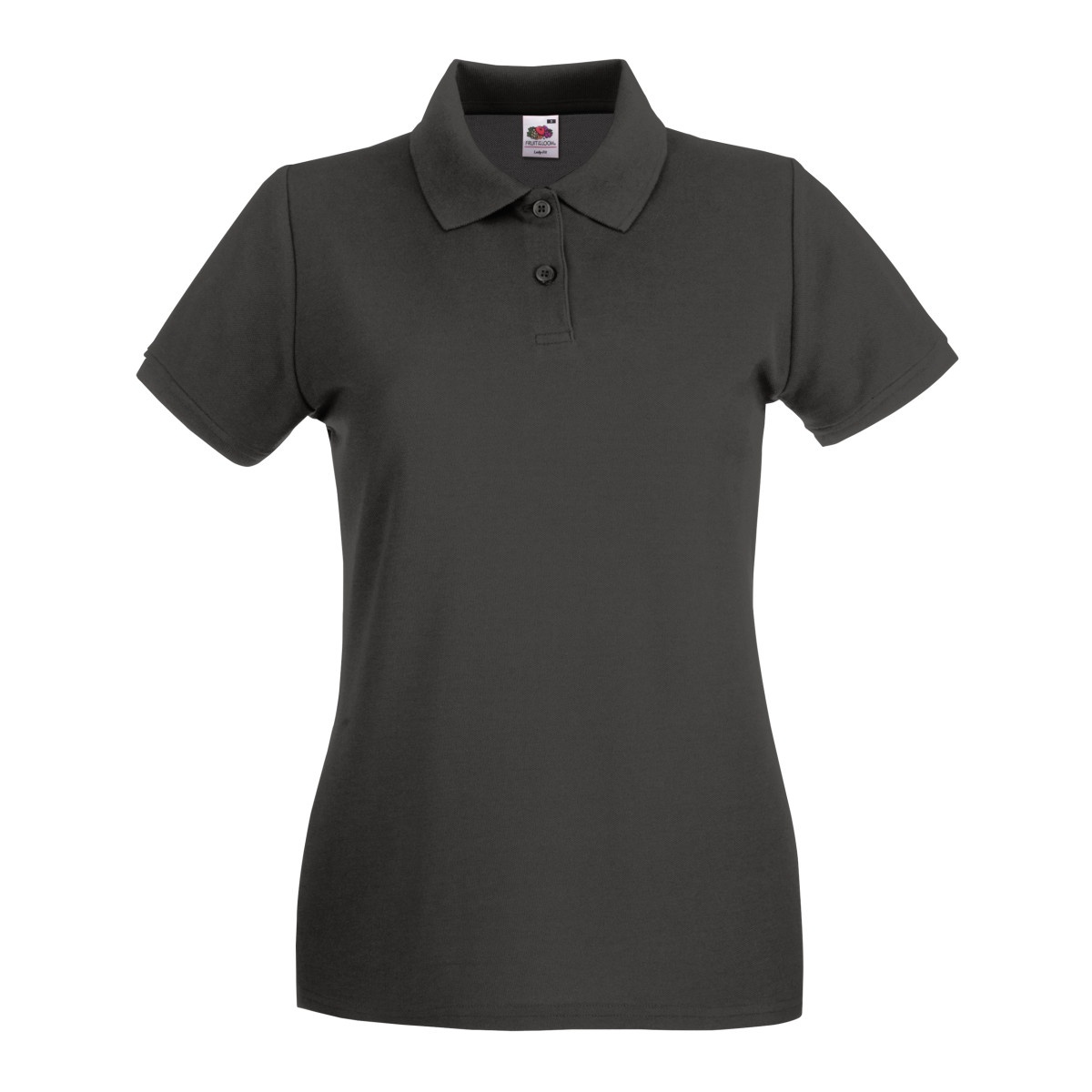 Fruit Of The Loom Damen Lady-Fit Premium Kurzarm-Poloshirt (Light Graphite) Image