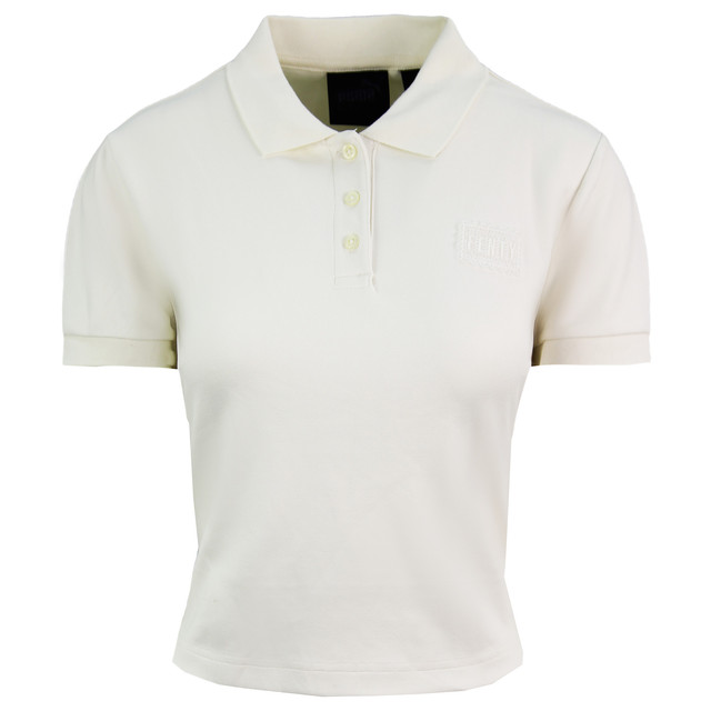 Puma x Rihanna Fenty Baby Polo geschnittenes Hemd Vanille Womens Top 574286 03 Image