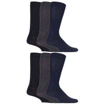 6er-Pack farbenfrohe gestreifte Baumwollsocken für Herren in 7 verschiedenen Ausführungen Image