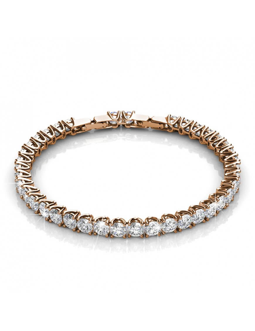 Venus-Armband - Roségold und Kristall Image