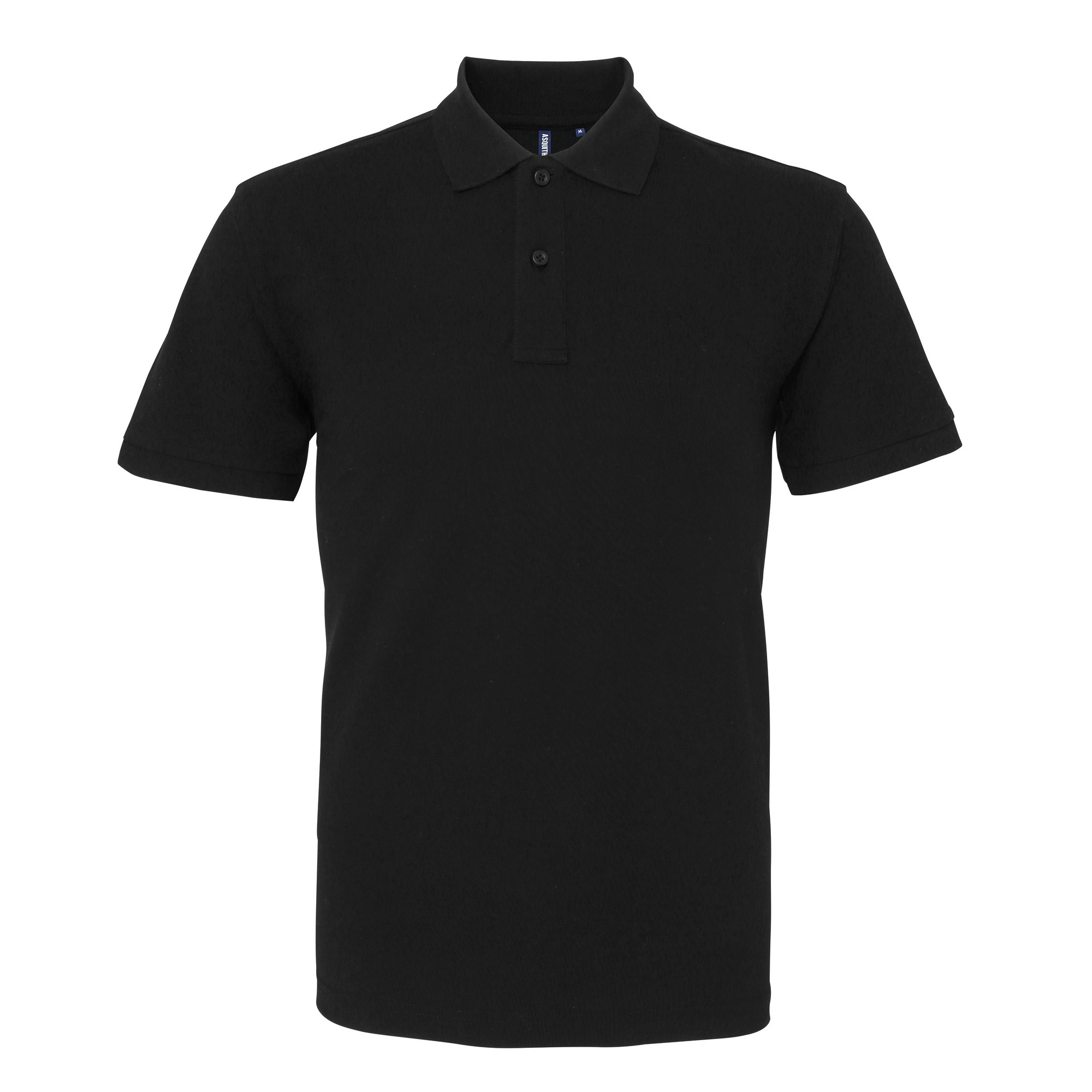 Asquith & Fox Herren Bio-Poloshirt in klassischer Passform (Schwarz) Image