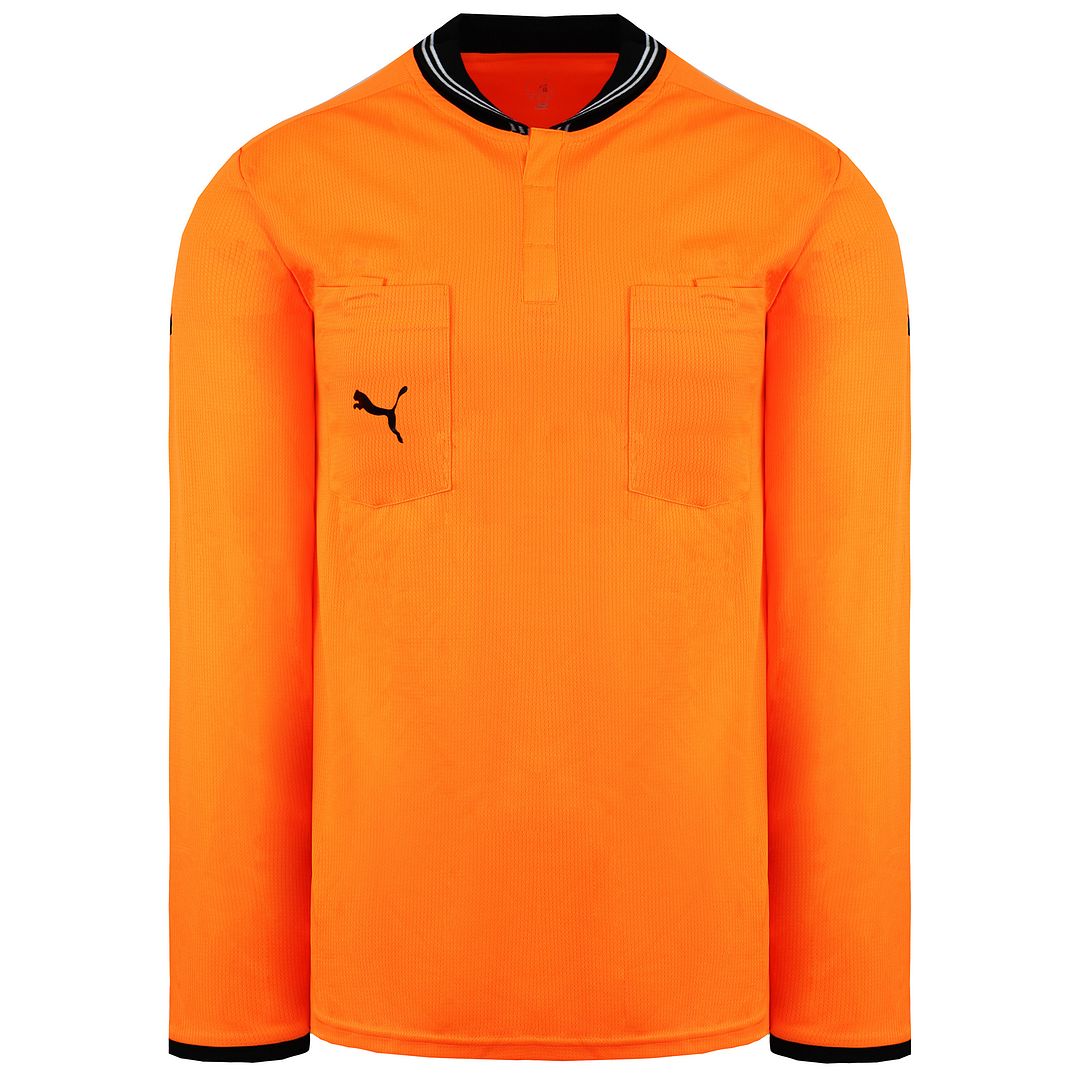 Puma Drycell Langarm Hagel Orange Schiedsrichter Fußballhemd 701568 54 Image