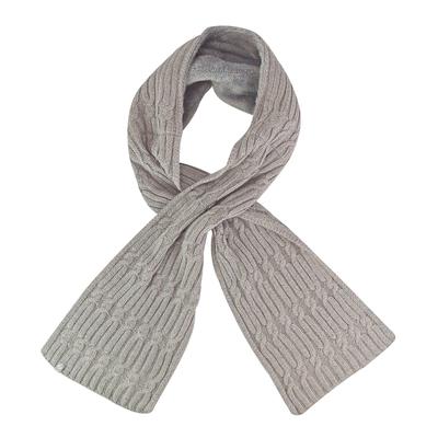 Luxus-Fleece-Winterschal für Damen | Wärmehalter | Thermo-Modeschal für Damen Hellgrau Image