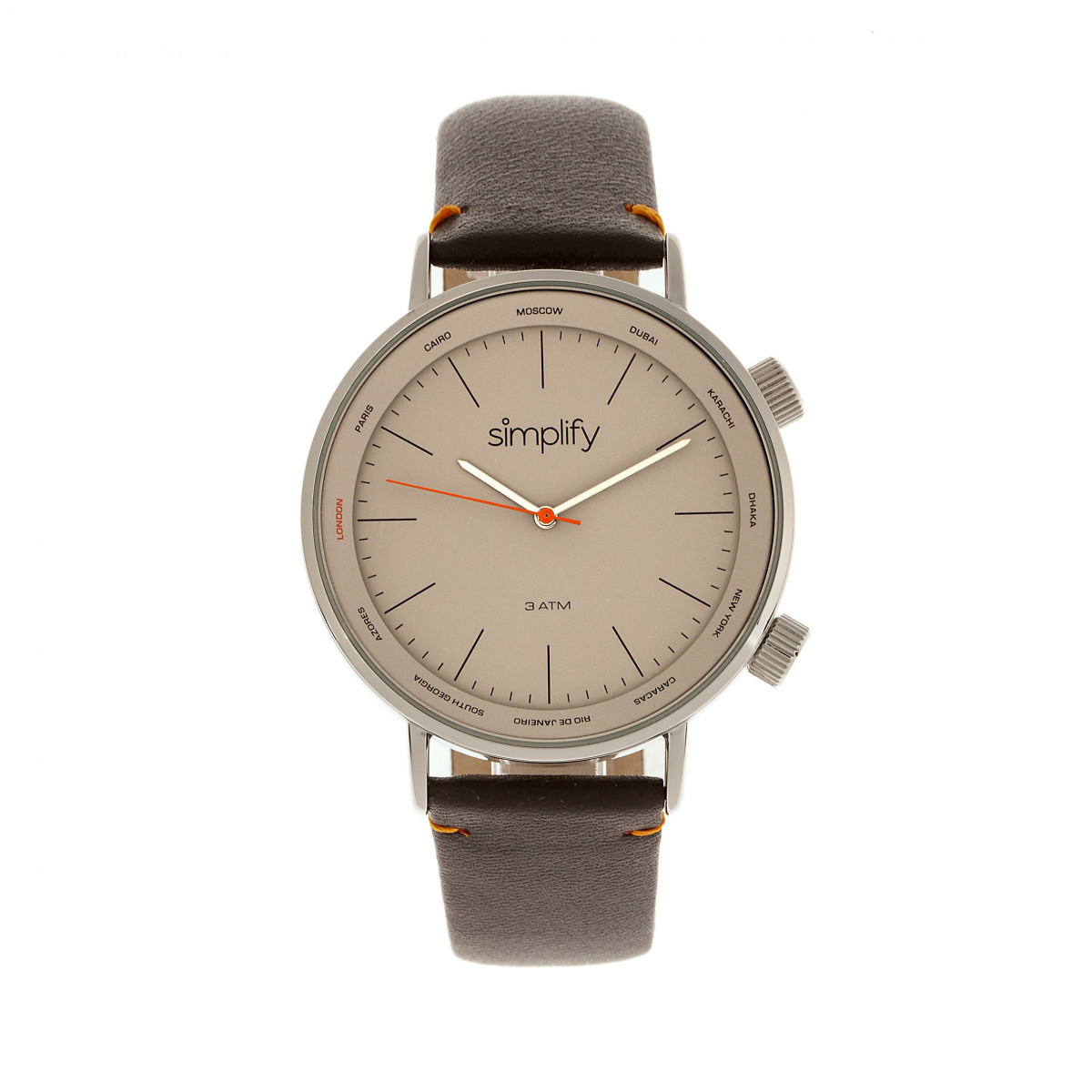 Simplifiez la montre à bracelet en cuir 3300 Image